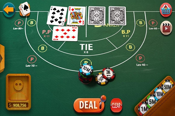Công thức chơi Baccarat theo cầu bệt dọc